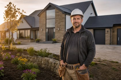 Uk Builder Constructing New House