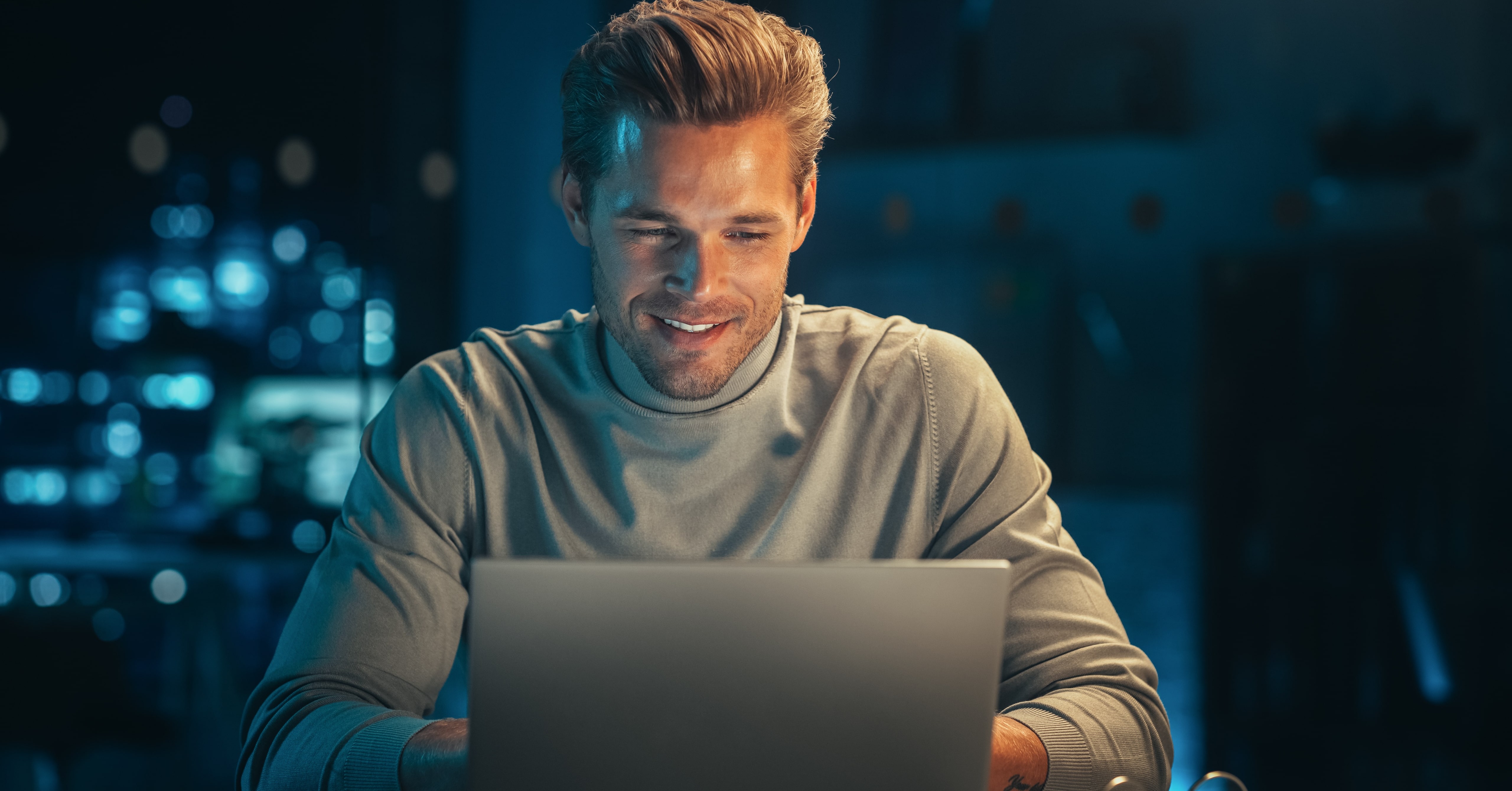 employee working on computer